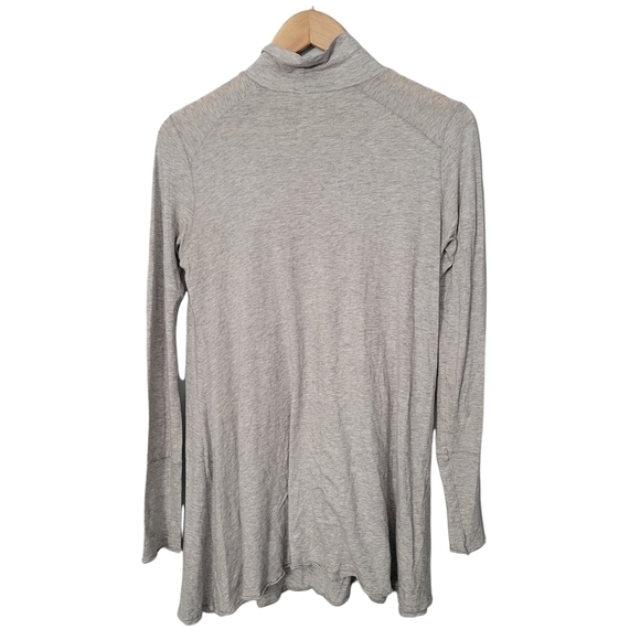 Free People Light Gray Gemma Mock Neck Tunic Dress - Picture 10 of 14